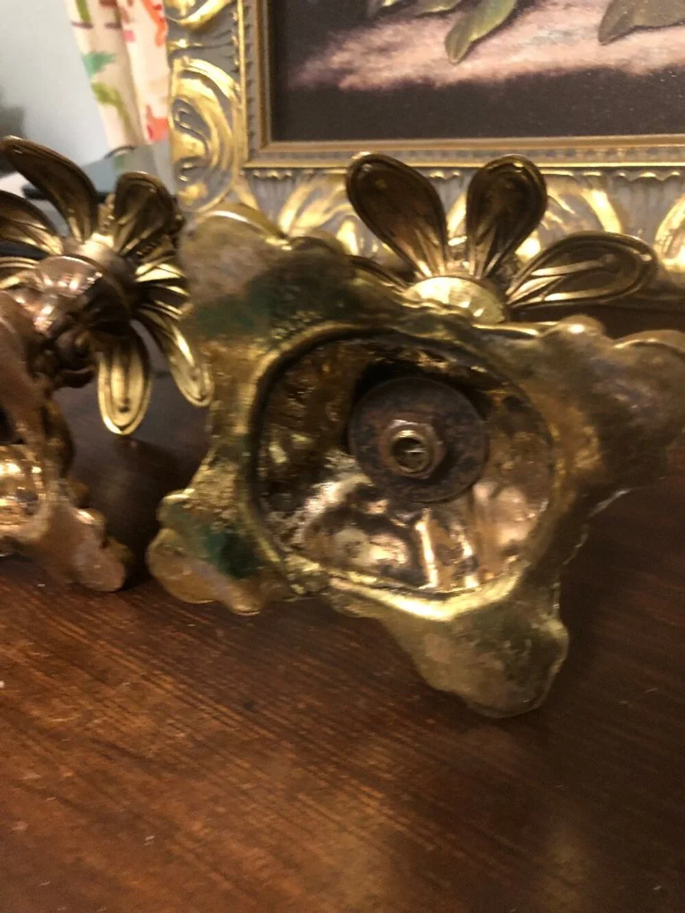 Two Vintage Hollywood Regency Candle Holders.
